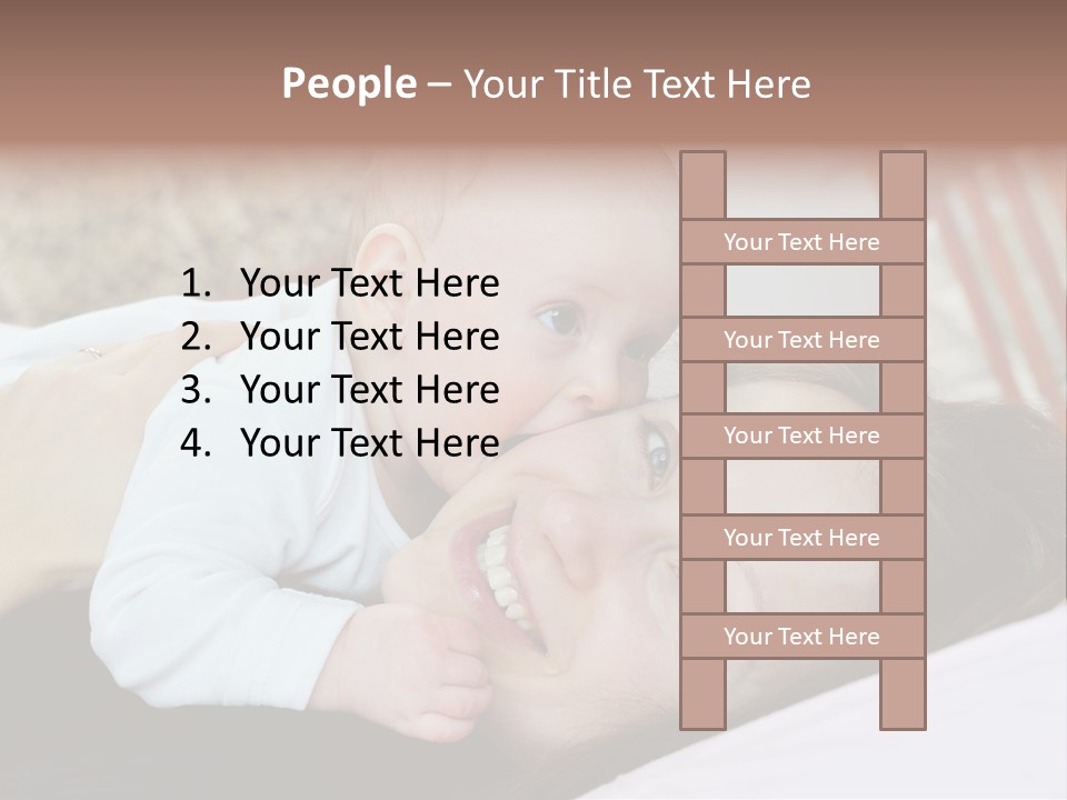 Happiness Offspring Two PowerPoint Template