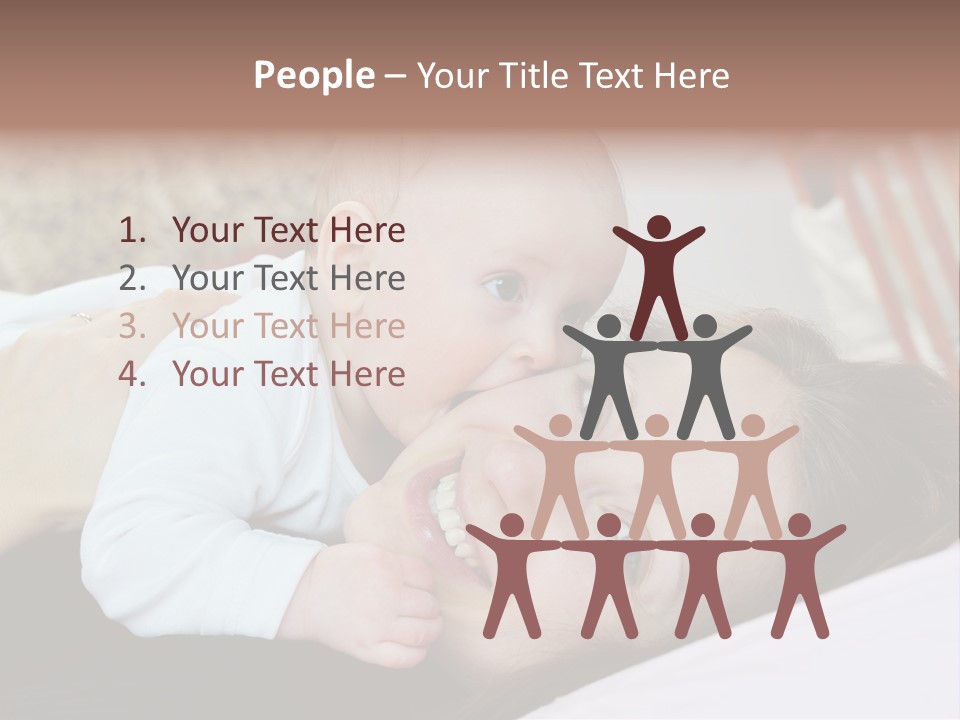 Happiness Offspring Two PowerPoint Template