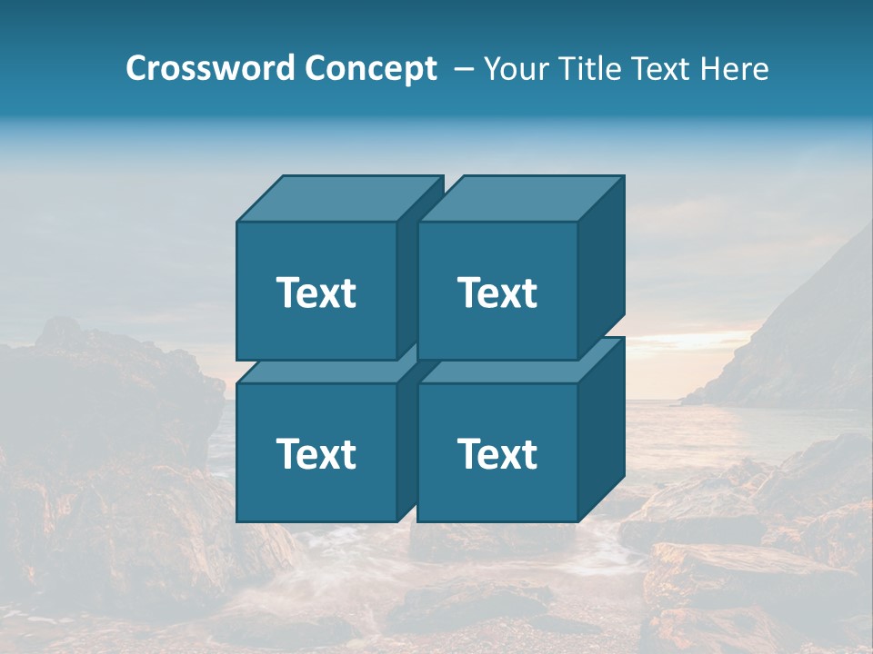 Rocks Water Landschaften PowerPoint Template