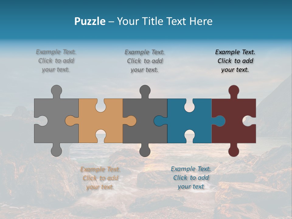 Rocks Water Landschaften PowerPoint Template