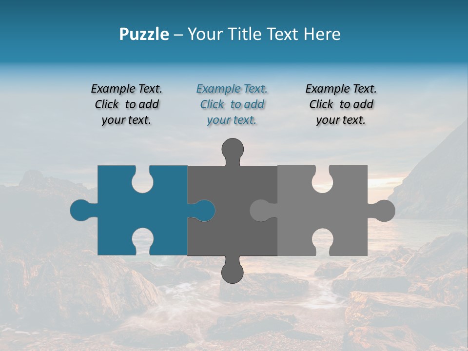 Rocks Water Landschaften PowerPoint Template