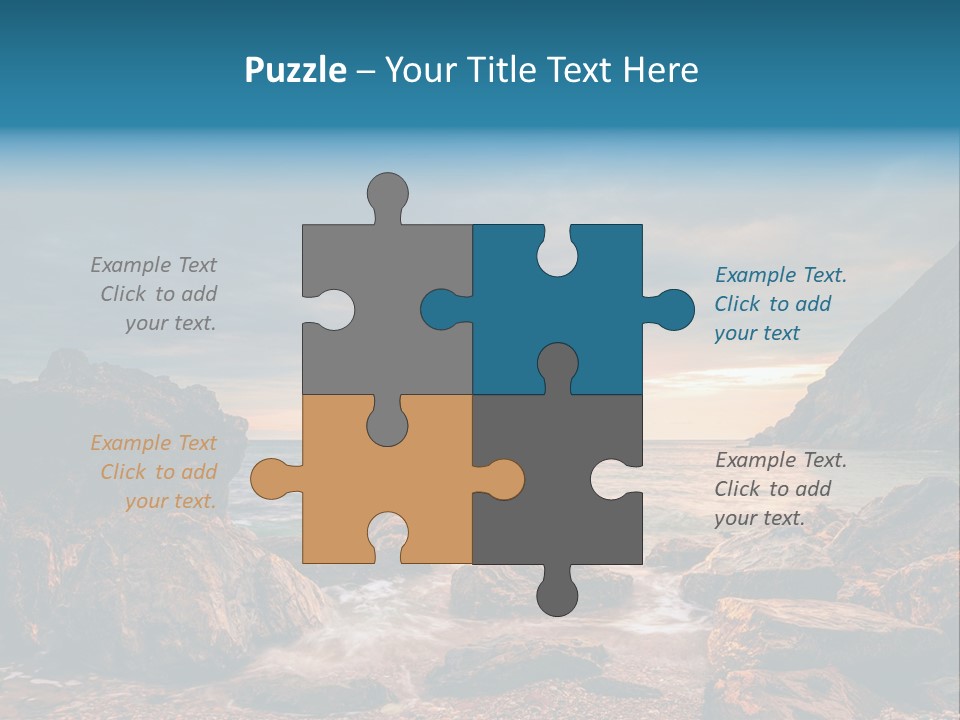 Rocks Water Landschaften PowerPoint Template