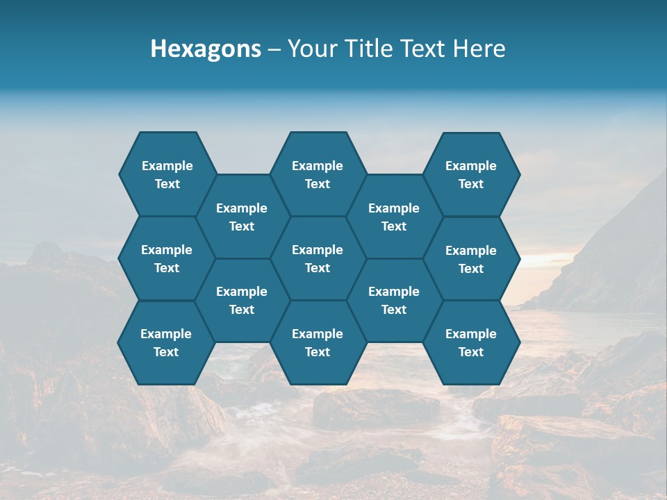 Rocks Water Landschaften PowerPoint Template