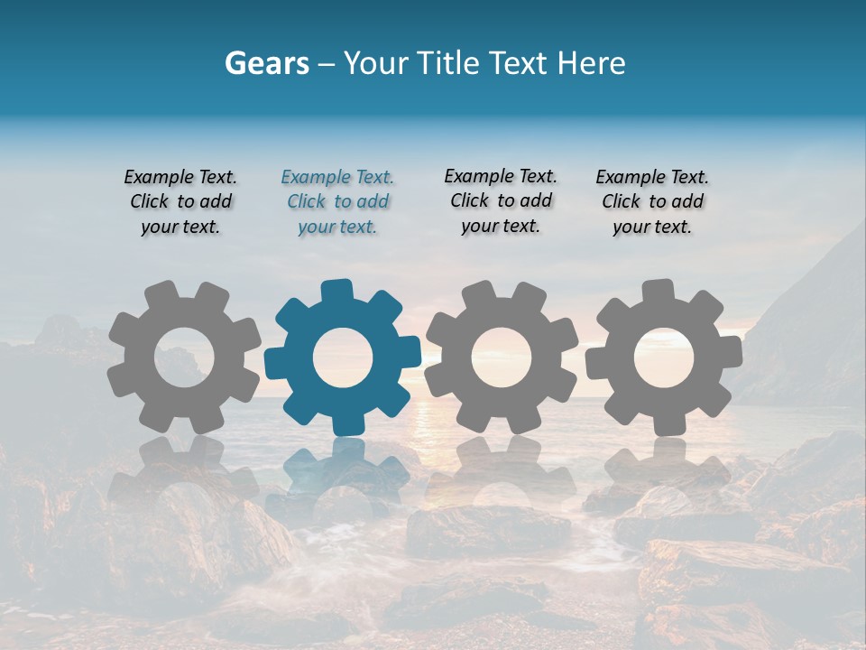 Rocks Water Landschaften PowerPoint Template