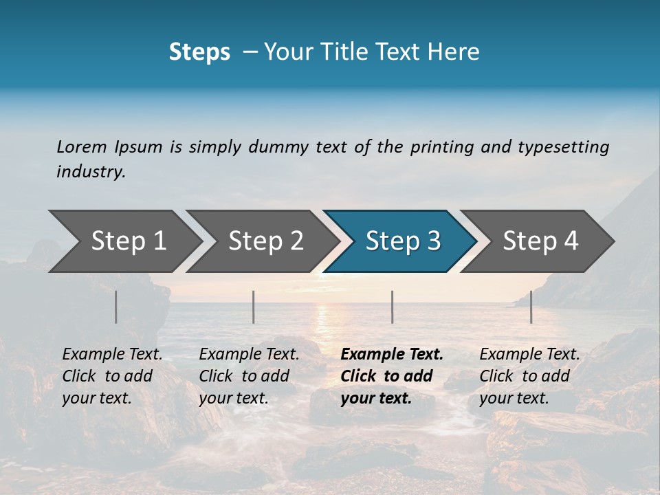 Rocks Water Landschaften PowerPoint Template