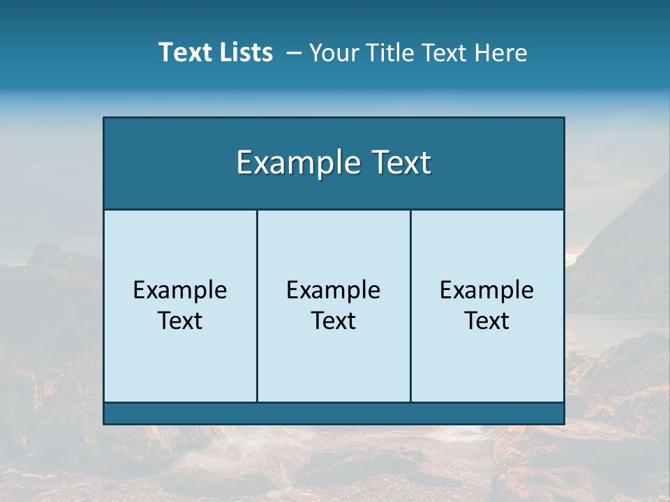 Rocks Water Landschaften PowerPoint Template