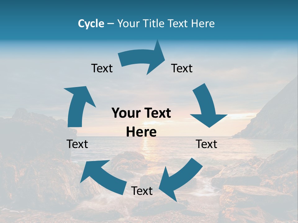 Rocks Water Landschaften PowerPoint Template