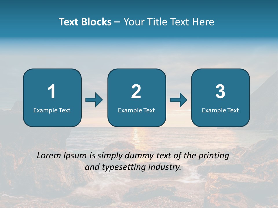 Rocks Water Landschaften PowerPoint Template