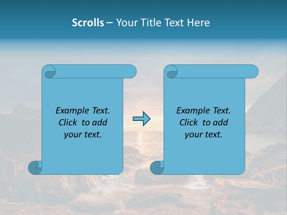 Rocks Water Landschaften PowerPoint Template