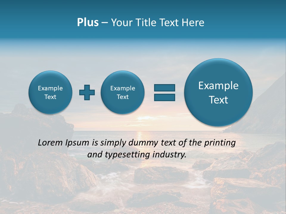 Rocks Water Landschaften PowerPoint Template