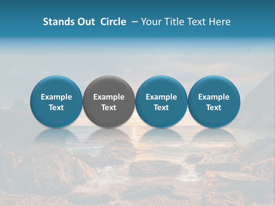 Rocks Water Landschaften PowerPoint Template