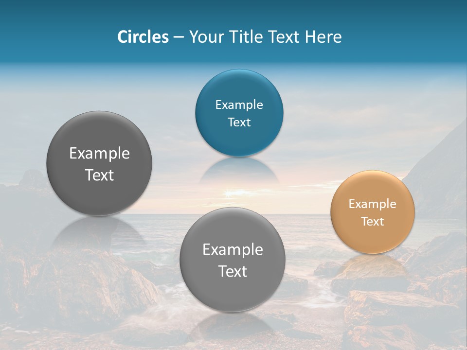 Rocks Water Landschaften PowerPoint Template