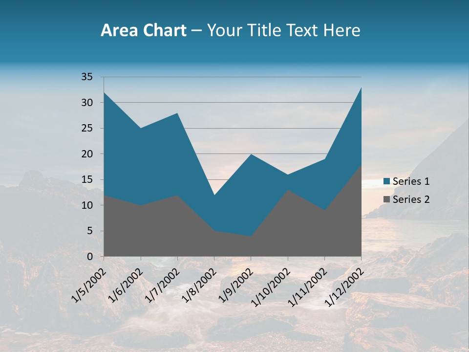 Rocks Water Landschaften PowerPoint Template