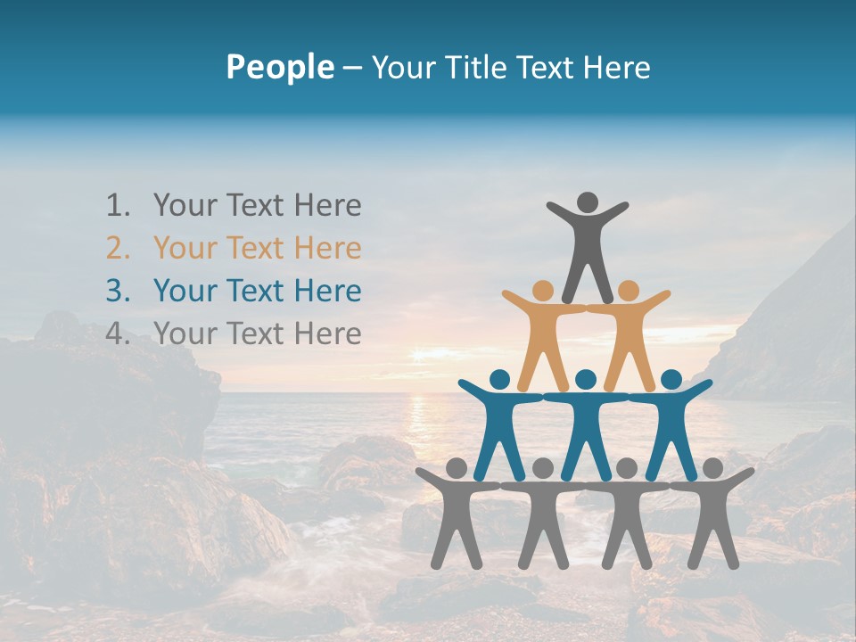 Rocks Water Landschaften PowerPoint Template