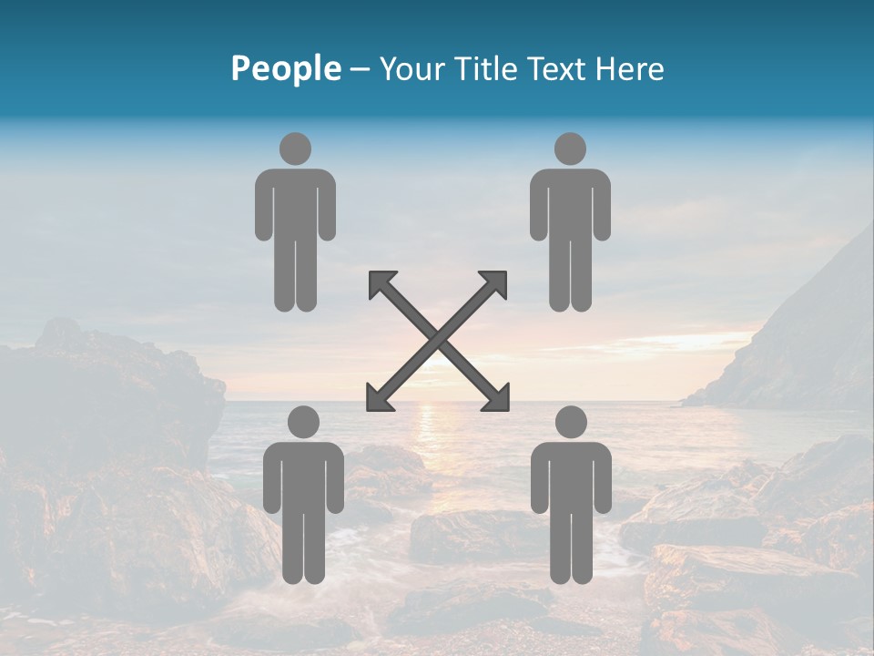 Rocks Water Landschaften PowerPoint Template