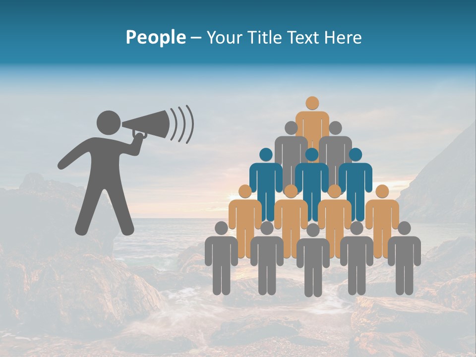 Rocks Water Landschaften PowerPoint Template