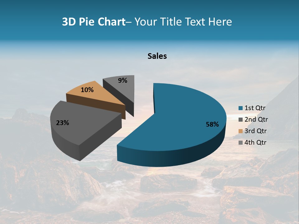 Rocks Water Landschaften PowerPoint Template