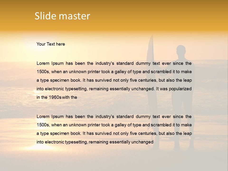 Sunset Sport Dawn PowerPoint Template