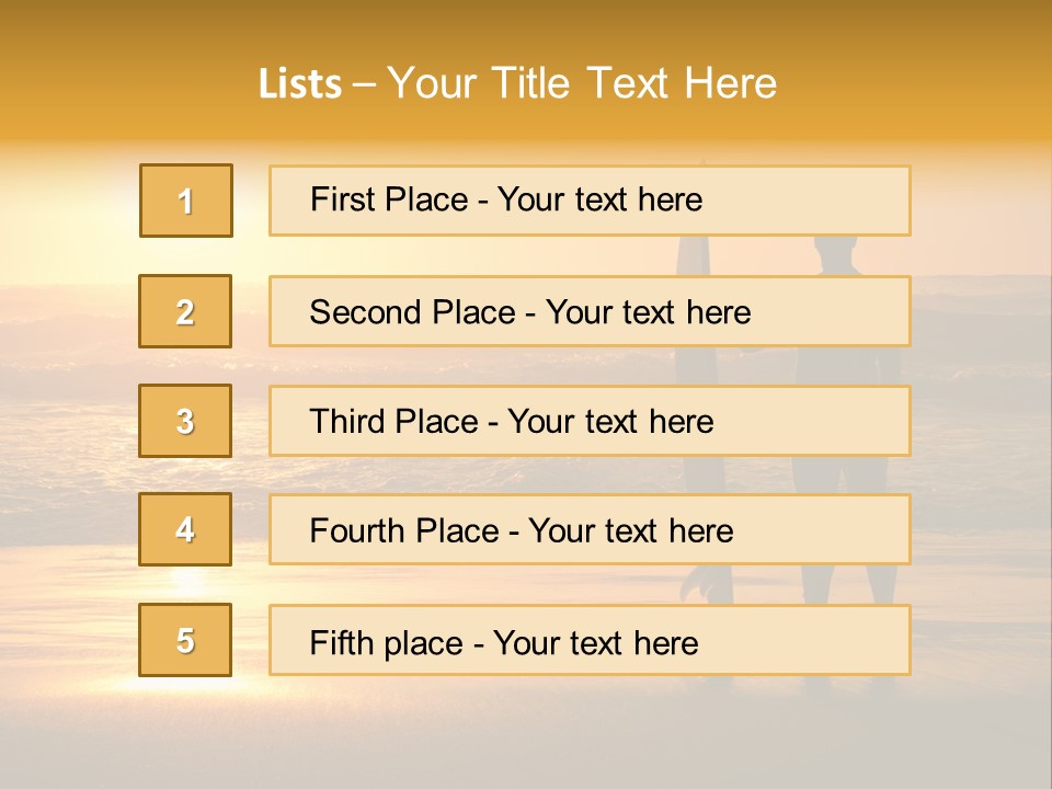 Sunset Sport Dawn PowerPoint Template