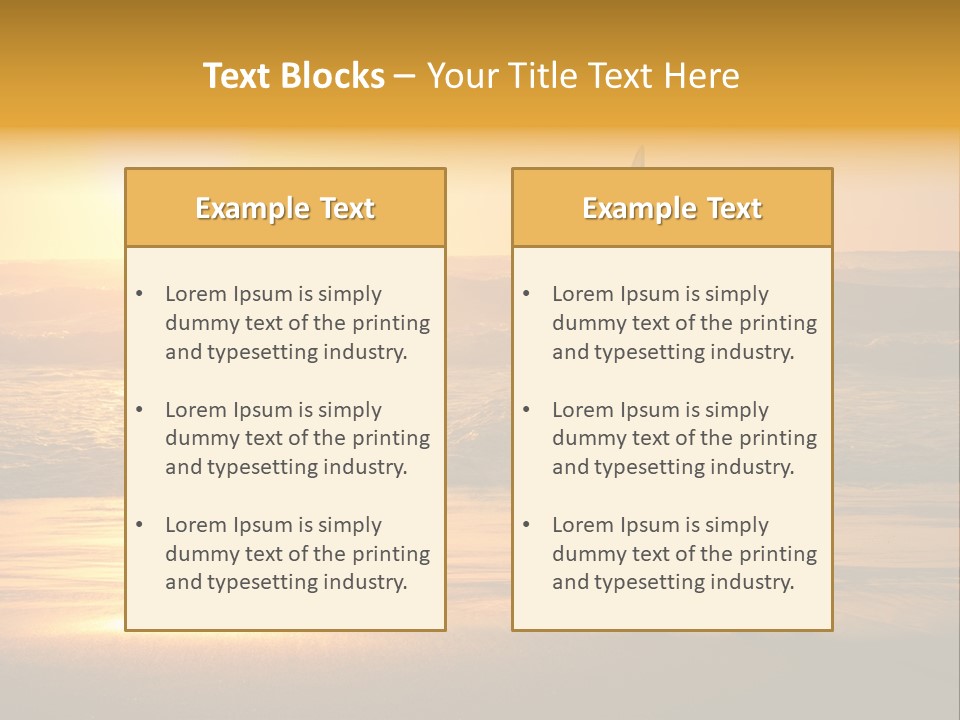 Sunset Sport Dawn PowerPoint Template