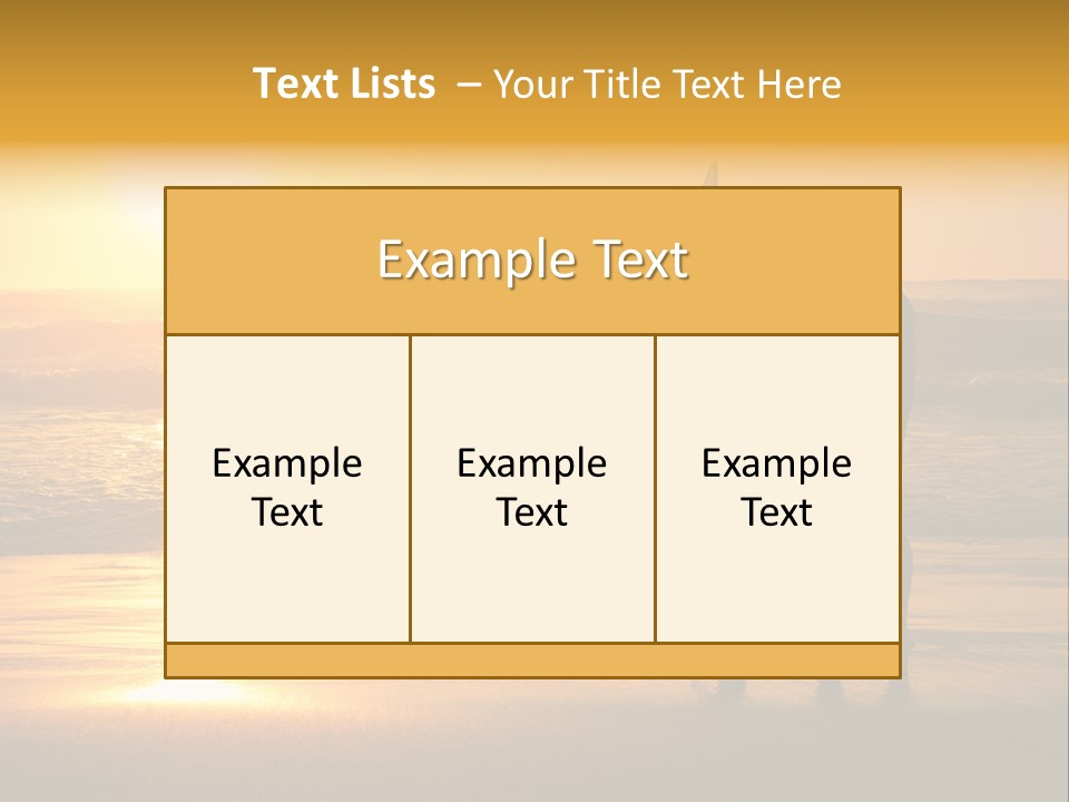 Sunset Sport Dawn PowerPoint Template