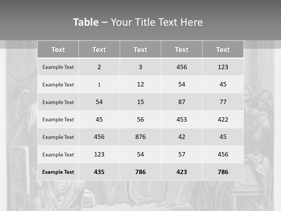Figure Time Aged PowerPoint Template