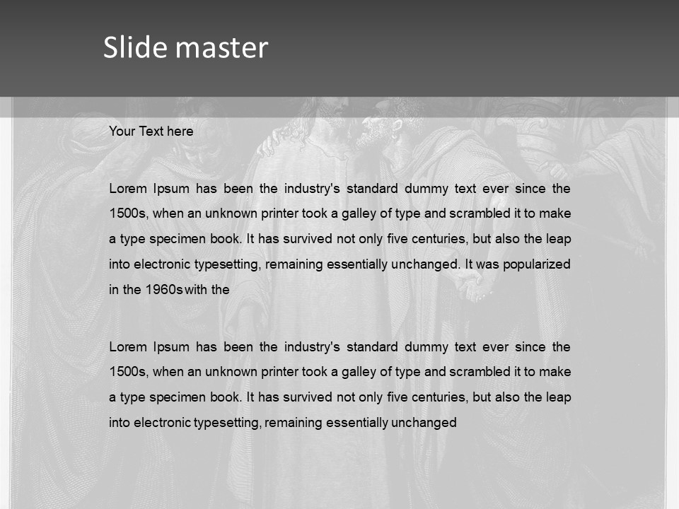 Holy Christ Old PowerPoint Template