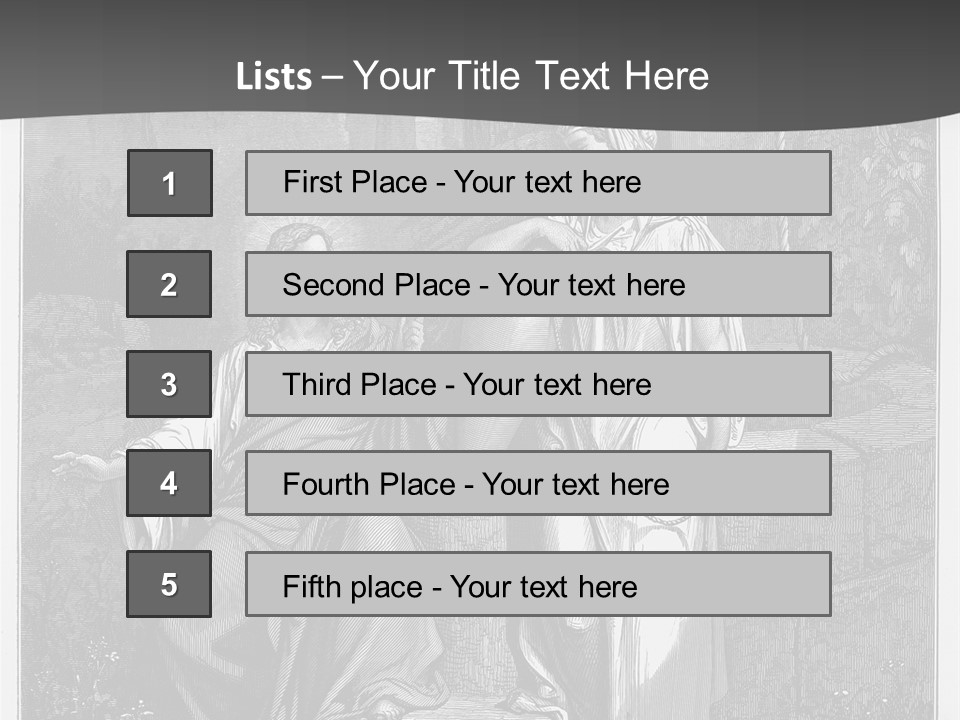 Lord Drawing Event PowerPoint Template