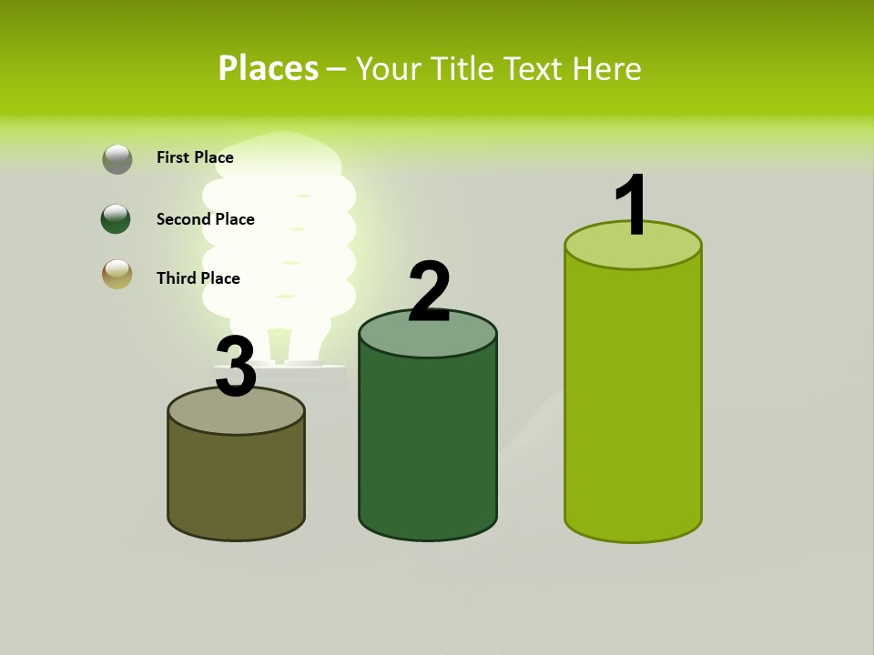 Business Fluorescent Power PowerPoint Template