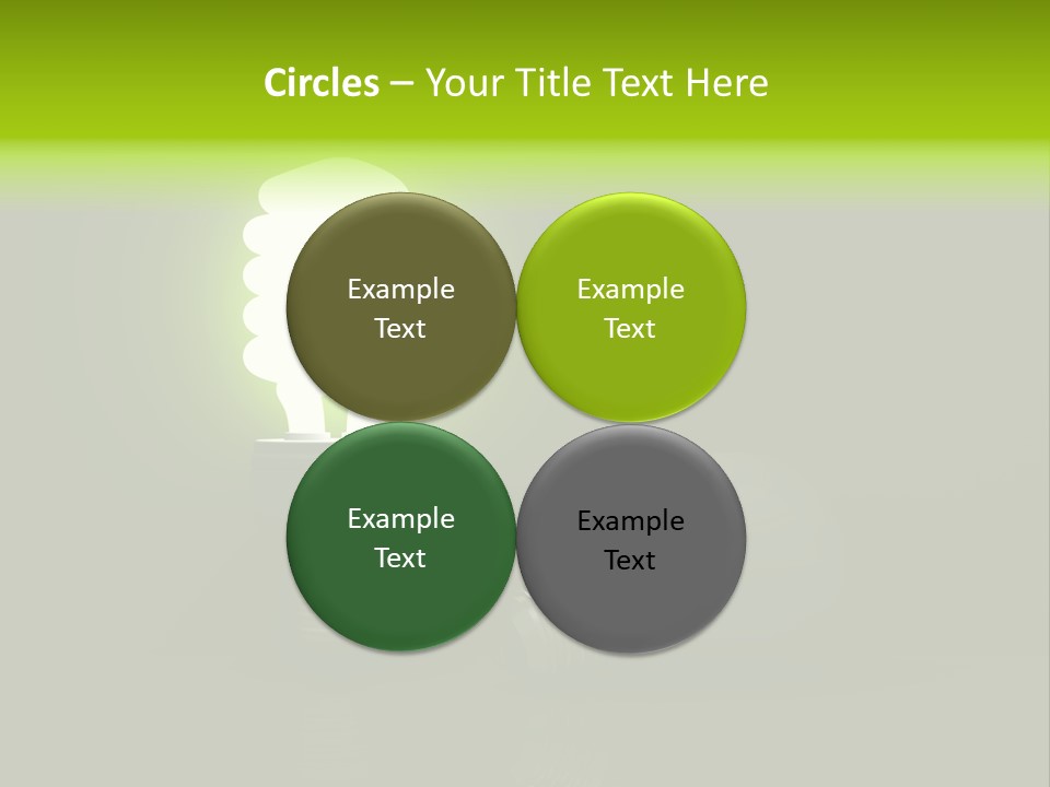 Business Fluorescent Power PowerPoint Template