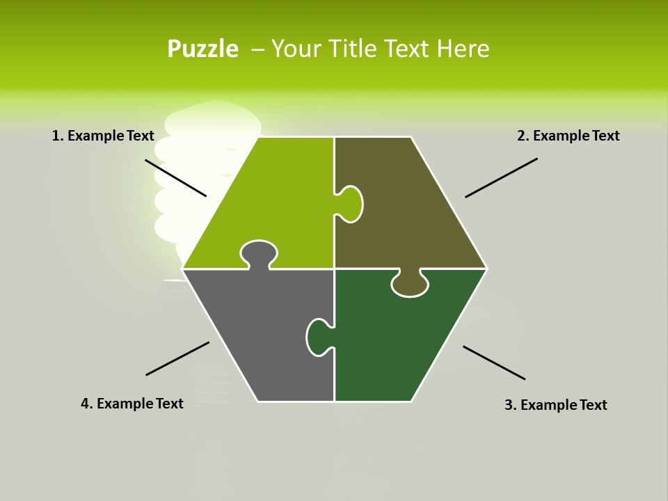 Business Fluorescent Power PowerPoint Template