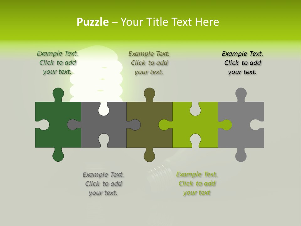 Business Fluorescent Power PowerPoint Template