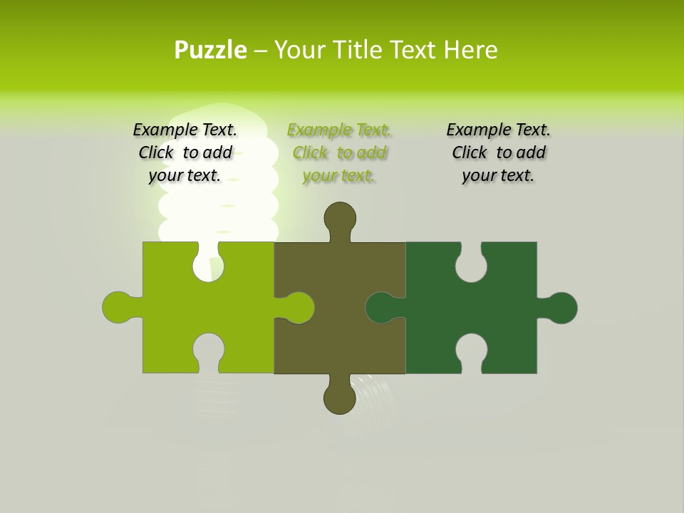 Business Fluorescent Power PowerPoint Template