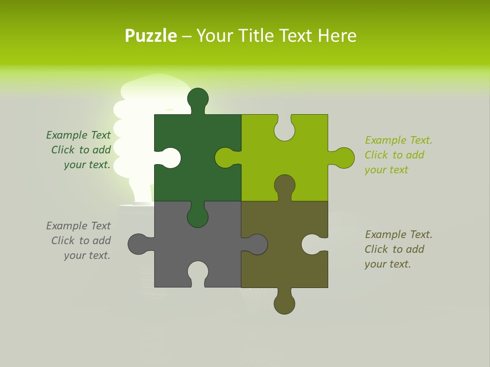 Business Fluorescent Power PowerPoint Template