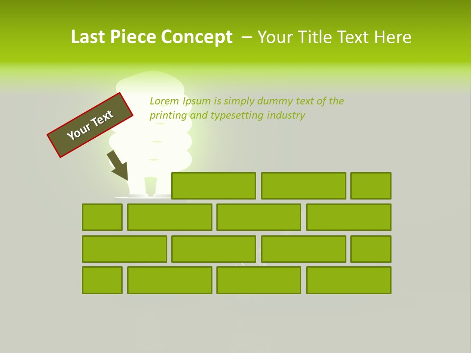 Business Fluorescent Power PowerPoint Template