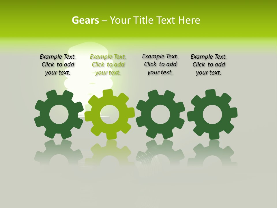 Business Fluorescent Power PowerPoint Template