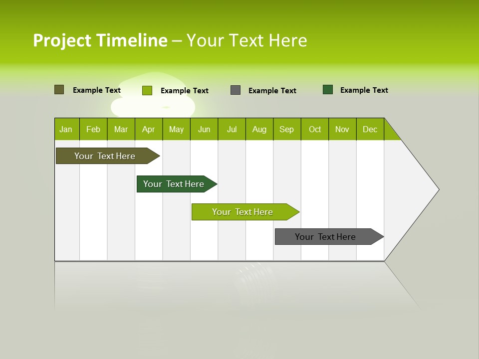 Business Fluorescent Power PowerPoint Template