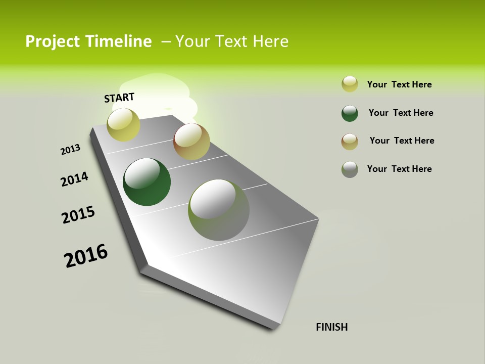Business Fluorescent Power PowerPoint Template