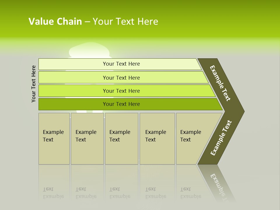 Business Fluorescent Power PowerPoint Template