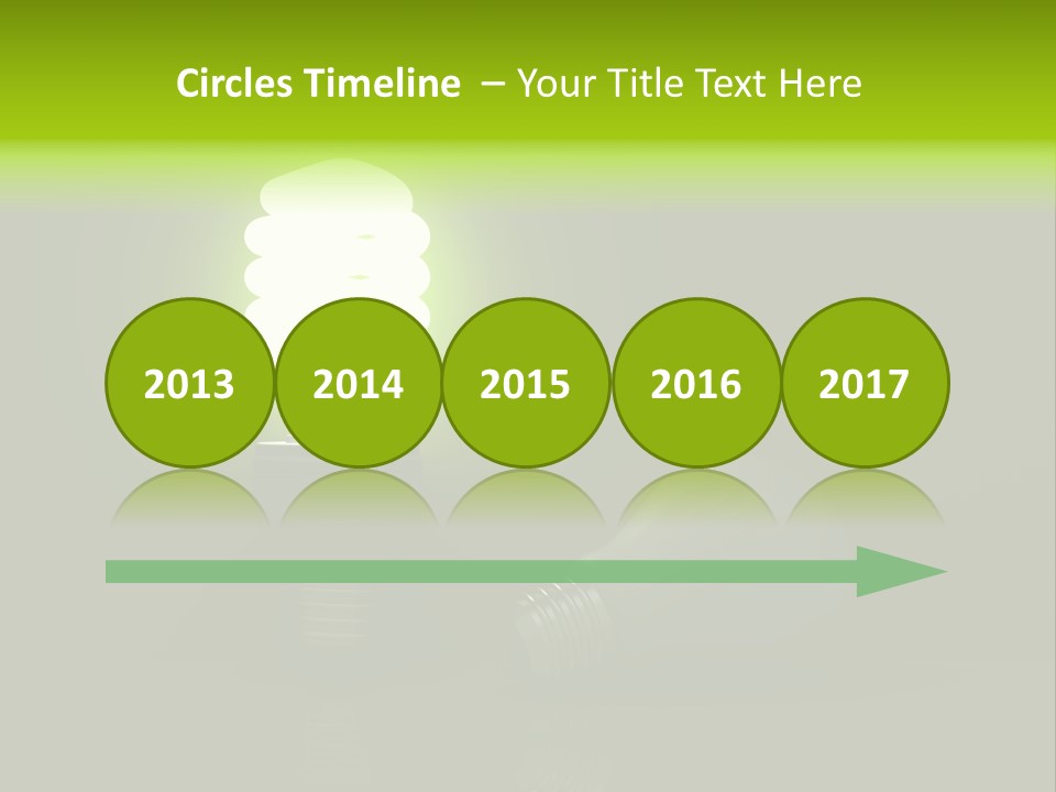 Business Fluorescent Power PowerPoint Template