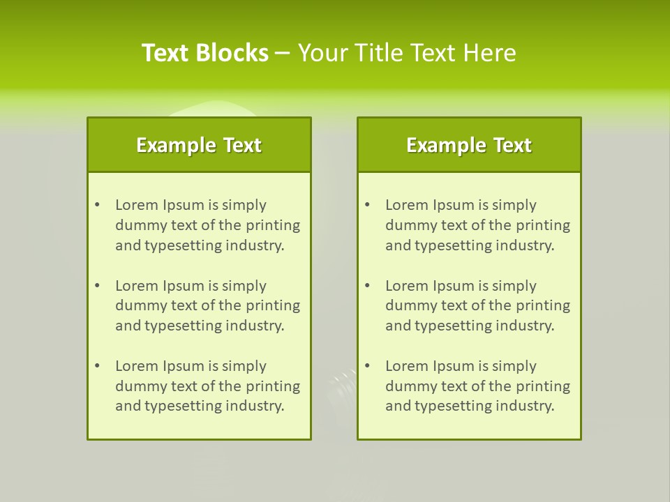Business Fluorescent Power PowerPoint Template