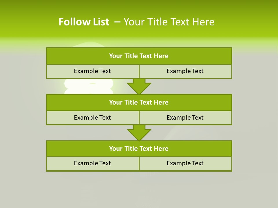 Business Fluorescent Power PowerPoint Template
