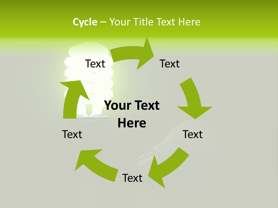 Business Fluorescent Power PowerPoint Template