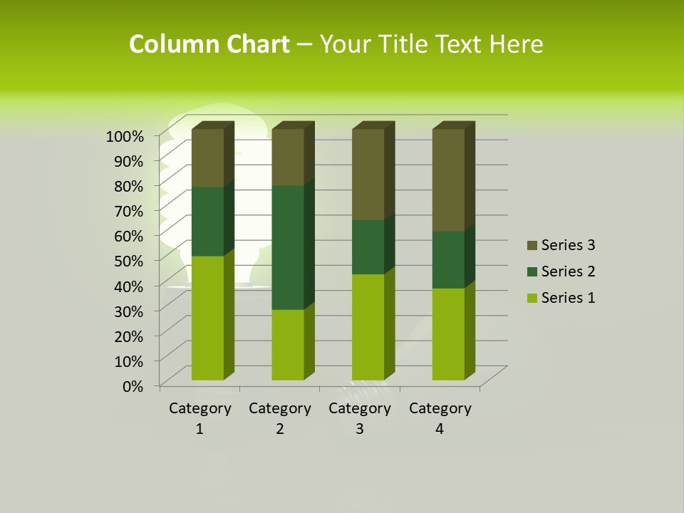 Business Fluorescent Power PowerPoint Template