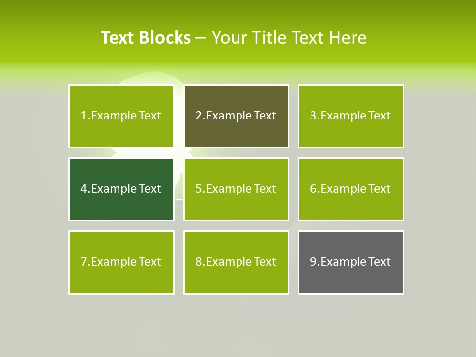 Business Fluorescent Power PowerPoint Template