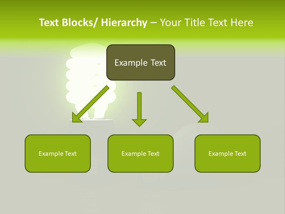 Business Fluorescent Power PowerPoint Template