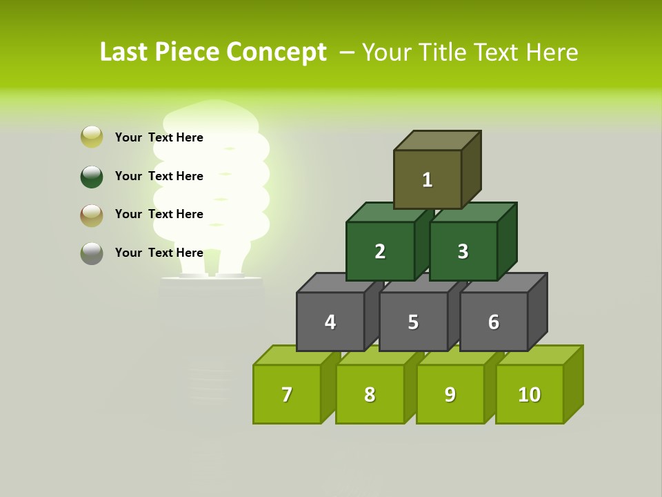 Business Fluorescent Power PowerPoint Template