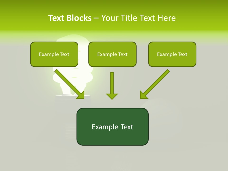 Business Fluorescent Power PowerPoint Template