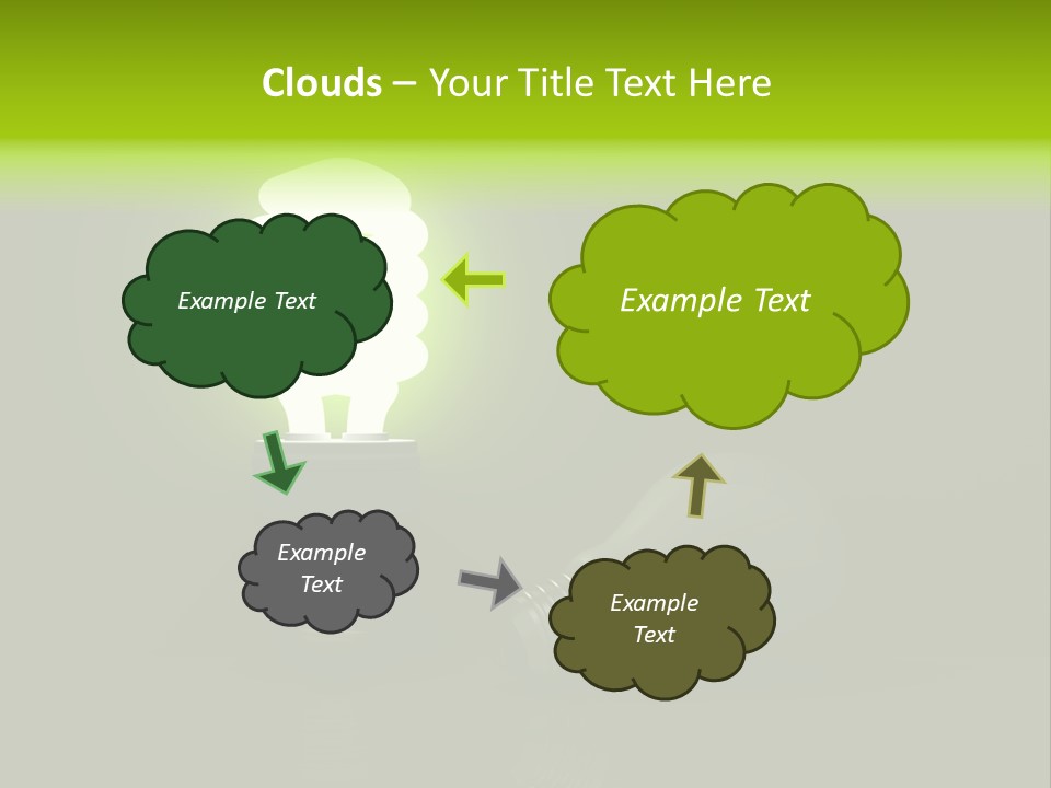 Business Fluorescent Power PowerPoint Template