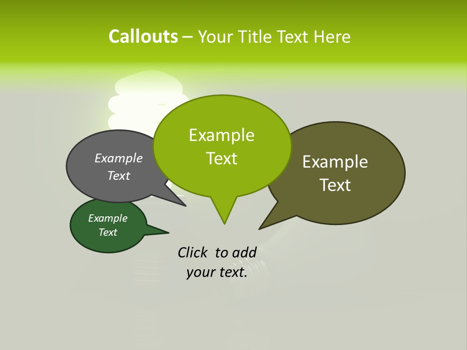 Business Fluorescent Power PowerPoint Template